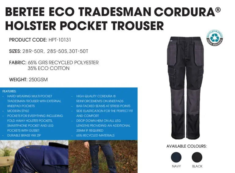 Bertee Ecowear Holster Trouser