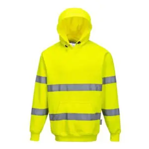 Hi - Vis Hooded Sweatshirt