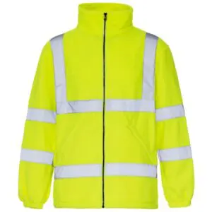 Hi-Vis 2 Band Polyester Zipped Fleece