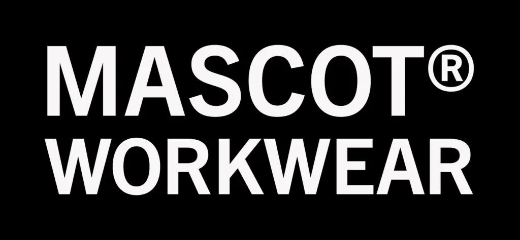 MASCOT WORKWEAR 2lin white logo on black