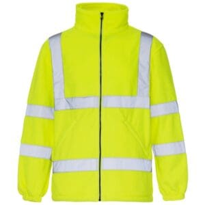 Hi-Vis 2 Band Polyester Zipped Fleece