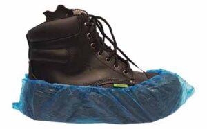 PVC Disposable Overshoes-Blue-Pk 100